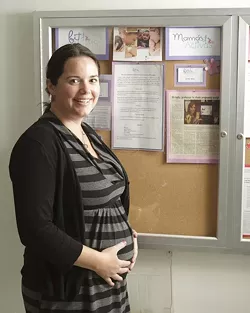 PREGNANT AND PROACTIVE: Cori Meichtry, an Arroyo Grande resident and mother of two with a third child on the way, said that participating in the Healthy Beginnings study has made her more conscious about her lifestyle choices. - PHOTO BY STEVE E. MILLER