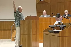 SHUT DOWN : Despite Robert Brody’s assurances that he would run a safe and legitimate dispensary in Nipomo, SLO County supervisors agreed with residents that the establishment was a bad fit for the community. - PHOTO BY STEVE E. MILLER