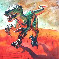 LITTLE DINOSAUR : - IMAGE BY SUSAN BEAUCHEMIN