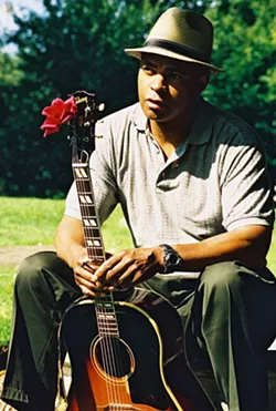 FROM BROADWAY TO PASO : Actor, director, writer, composer, musician—and most importantly bluesman—Guy Davis plays the next SLOfolks outdoor concert on July 23 at Castoro Cellars. - PHOTO BY ANIKE ROBINSON
