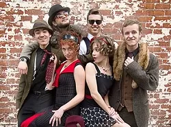 SWINGERS! : The Red Skunk Jipzee Swing Band will blow the roof off the Red Barn on June 3. - PHOTO COURTESY OF RED SKUNK JIPZEE SWING BAND