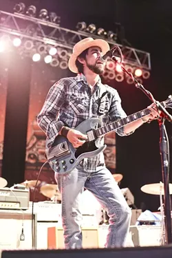 JACKIE GREENE: Opener Jackie Greene warmed up the crowd with his blend of blues, rock, folk, and soul. - PHOTO BY GLEN STARKEY