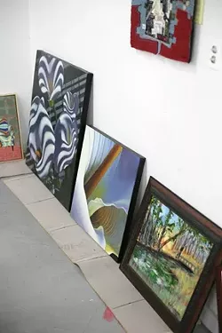 CHOICES, CHOICES : We had a lot of quality work to choose from, a lot more art than the space could hold. - PHOTOS BY GLEN STARKEY