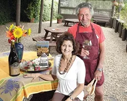 BOLD AND BEAUTIFUL : Windward Vineyards owners Marc Goldberg and Maggie D’Ambrosia founded the Paso Pinot and Paella Festival, which quickly outgrew its original venue at Windward. - PHOTOS BY STEVE E. MILLER