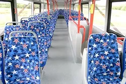 SHOULDN’T THOSE SEATS SPORT THE UNION JACK? : Actually, no, since SLO’s double deck buses will be built in California. - PHOTO COURTESY OF ALEXANDER DENNIS LIMITED