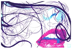 PAINT, CLICK, WOW: Passalaqua likes to take a break from superheros to create his own vivid artwork. - IMAGE BY ALLEN PASSALAQUA