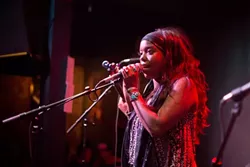 THE VOICE!: Morgan Monroe fronts her band The Monroe on March 6 at SLO Brew for an EP release party. - FILE PHOTO BY STEVE E. MILLER