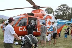 AIR AMBULANCE: CALSTAR stands for California Shock Trauma Air Rescue, a flying ambulance service. - PHOTO BY GLEN STARKEY