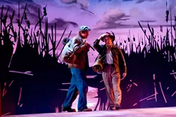 NO SUNSETS HERE : George and Lennie are an unlikely duo in Steinbeck’s Of Mice and Men. - PHOTO COURTESY OF VIRGINIA BARTER THEATRE