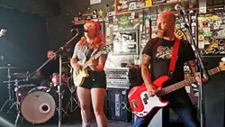 FIRST GIG: Hayley and the Crushers made their Twang N Bang debut, and they sure were grateful for the opportunity to rock it. - PHOTO BY CHAD NICHOL