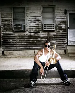 AUTHENTIC NEW ORLEANS JAZZ! : Trombone Shorty & Orleans Avenue hits Downtown Brew on May 15, bringing a tatse of Tremé to the Central Coast. - PHOTO COURTESY OF TROMBONE SHORTY