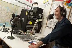 WHAT’S THE FREQUENCY, HAL? : Nationally syndicated radio host and recent Morro Bay transplant Hal Abrams is generating buzz in the North Coast with his quest to develop hyper-local, community-based nonprofit radio. - PHOTO BY STEVE E. MILLER