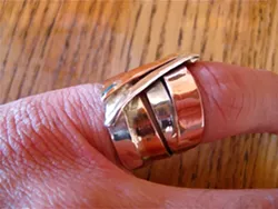 SIBLINGSTUDIO : Copper and silver ring, $57 - PHOTO COURTESY OF SIBLINGSTUDIO