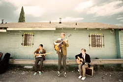 THREE FOR THE ROAD : Jazz guitar ensemble New West Guitar hits Steynberg Gallery on July 17 as part of a West Coast tour. - PHOTO COURTESY OF NEW GUITAR WEST