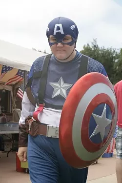DEFENDER OF FREEDOM! : Joseph Logan came as Captain America! - PHOTOS BY GLEN STARKEY