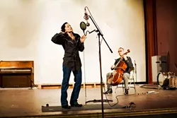 TAKE A BOW: Americana duo Bob & Wendy got a few of their closest friends together at Guadalupe’s Royal Theatre to record a stunning new album, The Ghost of Guadalupe, debuting on Dec. 7 during an album release party in the Steynberg Gallery. - PHOTO BY BARRY GOYETTTE