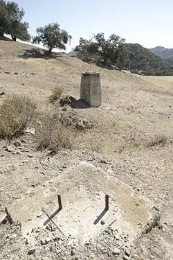 BLAST FROM THE PAST : Before Excelaron can start new oil drilling in Huasna Valley, state officials are organizing a clean up of the last abandoned project in the 1980s. - FILE PHOTO BY STEVE E. MILLER