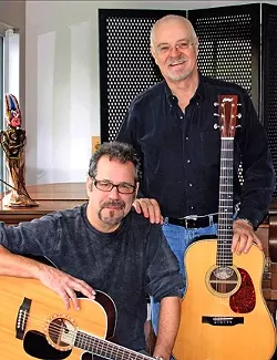 OPENING THE DOORS : Cliff Eberhardt and James Lee Stanley will perform at the next Música Del Río House Concert on June 10, playing acoustic versions of The Doors songs. - PHOTO COURTESY OF CLIFF EBERHARDT & JAMES LEE STANLEY