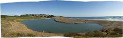 VIABLE? : The current location proposed for a desalination plant near the mouth of the Santa Rosa Creek in Cambria could run afoul of State Parks and other state agencies. - PHOTO BY STEVE E. MILLER