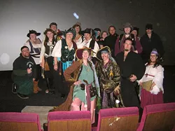 MOTLEY CREW: About two dozen pirates and assorted pirate-friendly locals volunteered to pull off the fundraiser for Enhancement, Inc. - PHOTO BY RYAN MILLER