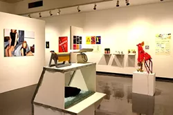 EXHIBIT A FOR ART: The juried student exhibition features sculptures, paintings, and photographs, as well as graphic design projects made by students throughout the year. - PHOTO BY JESSICA PEÑA