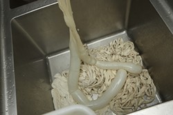 17: :  The natural casing made from beef intestine comes frozen.