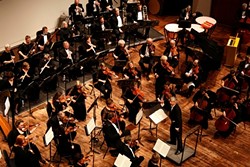UP TO THE TASK:  The Saturday, Feb. 2 concert by the SLO Symphony (pictured) centered on Robert Thies&rsquo; performance of Rachmaninoff&rsquo;s Third Piano Concerto, one of the most challenging pieces of music written in the last 150 years. - PHOTO COURTESY OF THE SLO SYMPHONY
