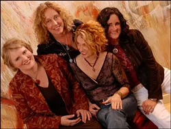 RIDE, SALLY, RIDE! : The beautiful and talented quartet Blame Sally plays May 16 at Downtown Brew to promote their new CD Night of 1000 Stars. - PHOTO COURTESY OF BLAME SALLY
