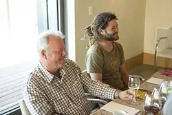 TO THE FUTURE : Winemaker Dieter Cronje and Madison Murphy, owner of Presqu’ile winery, believe it represents the future of winemaking in the Santa Maria Valley. - PHOTO BY STEVE E. MILLER