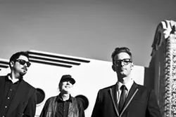 MEET THE CREW: Jody Mulgrew and the Skeleton Crew—(left to right) Sebastian Luna, Anthony Langston, and Mulgrew—play Nov. 29 at Costa De Oro Winery in Santa Maria; their debut album comes out in February. - PHOTO BY BRITTANY APP