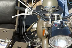 CUSTOMS!: You’ll see bikes doctored up to look military, bikes that have customized into café racers, and more. - PHOTO BY STEVE E. MILLER