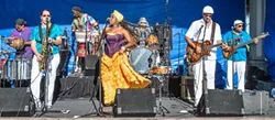 LET’S PARTY!: Brazilian Carnaval band SambaDá plays SLO Brew on Feb. 8. - PHOTO COURTESY OF SAMBADA