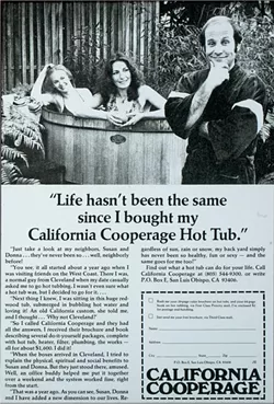 SMART MARKETING: Branch had a knack for appealing to the right demographic, and when he entered the hot tub business, this ad in Playboy magazine proved to be a winner. - IMAGE COURTESY OF CLIFF BRANCH