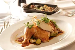 BEAUTIFULLY PAIRED : Artisan’s special Monday Night Supper is created just for pairing with local wines. - PHOTO BY STEVE E. MILLER