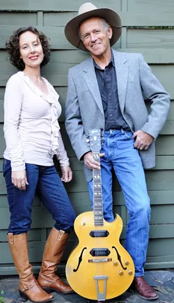 SONGWRITERS AT PLAY! : Ted Waterhouse and Ynana Rose of the Swingin’ Doors are but two of many performers playing Nov. 21 at the Spot. - PHOTO COURTESY OF THE SWINGIN DOORS