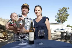 MEDITERRANEAN EXPERIENCE : Anna, Christopher, and Adrienne Ferrara (left to right) of Clesi Winery are experts when it comes to making Italian wines. - PHOTO BY STEVE E. MILLER