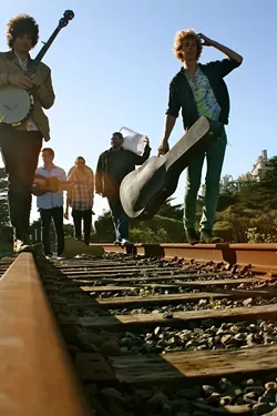 ON THE ROAD : Americana act Tumbleweed Wanderers will wander through SLO Town in support of their self-titled debut EP, hitting Frog and Peach on Nov. 27. - PHOTO BY KELLY WALKER