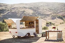 BAR ON THE GO: Whiskey and June’s mobile bar brings classic craft cocktails to you. - PHOTO BY CAMERON INGALLS