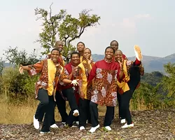 OUT OF AFRICA : South Africa’s cultural musical ambassadors and premier male a cappella ensemble, Ladysmith Black Mambazo, return to the Performing Arts Center’s Cohan Center on Jan. 22. - PHOTO COURTESY OF LADYSMITH BLACK MAMBAZO