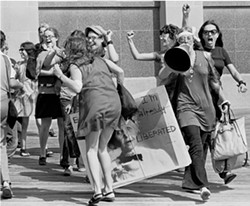 ANTI-MISS AMERICA DEMONSTRATION, 1969: - PHOTO COURTESY OF SANTI VISALLI