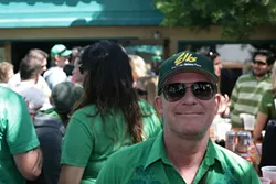 REPRESENTING : Keith Bond, kitchen manager at the SLO Elks Lodge, sports his new cap.