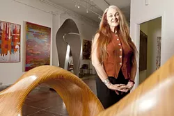 ART SCENE : Gallery director Rachel Eckert believes Paso Robles is growing into a premiere art destination. - PHOTO BY STEVE E. MILLER