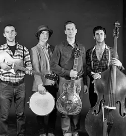 USA! : The Americans play the Red Barn Community Music Series on Oct. 3, bringing their retro-future Americana music. - PHOTO COURTESY OF THE AMERCIANS