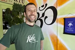 FOOD FIGHT : Kale-promoting T-shirts available at Fred Hornaday’s Bambu Batu also not-so-secretly support marriage equality efforts. - PHOTO BY STEVE E. MILLER