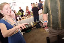 SIP CERTIFIED: Amy Freeman, who was the winemaker for Saucelito Canyon—a label certified for sustainable production practices—graced the Earth Day Food & Wine Festival last year. - PHOTO COURTESY CENTRAL COAST VINEYARD TEAM