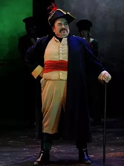GENERALISSIMO: Leo Cortez plays Santa Anna, the Mexican general who declared himself President of Mexico during the Mexican-American War. - PHOTO COURTESY OF LUIS ESCOBAR/REFLECTIONS PHOTOGRAPHY