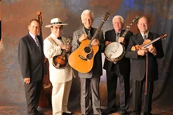 OLD SCHOOL COOL: Masters of Bluegrass—J. D. Crowe, Bobby Hicks, Del McCoury, Jerry McCoury and Bobby Osborne—are coming to Performing Arts Center’s Cohan Center on Oct. 6. - PHOTO COURTESY OF THE MASTERS OF BLUEGRASS
