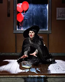 CRYING OVER SPILLED MILK : Model: Stefanie Clark. Art director: Ashley Schwellenbach. Hair and makeup by Kristina Kolkowski. Venue, the breakfast cottage at the Old Edna town site, provided by Pattea Torrence. - PHOTO BY STEVE E. MILLER
