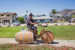 TOTAL TRIKE TAKEOVER : Titus Olivas of Arroyo Grande builds custom bikes you have to see to believe. - PHOTO BY KAORI FUNAHASHI