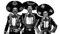 THREE AMIGOS : With supervisors Harry Ovitt (right) and Jerry Lenthall (center) on their way out, the pro-development majority set out to ignore staff recommendations against some proposed projects. - ILLUSTRATION BY NEW TIMES STAFF